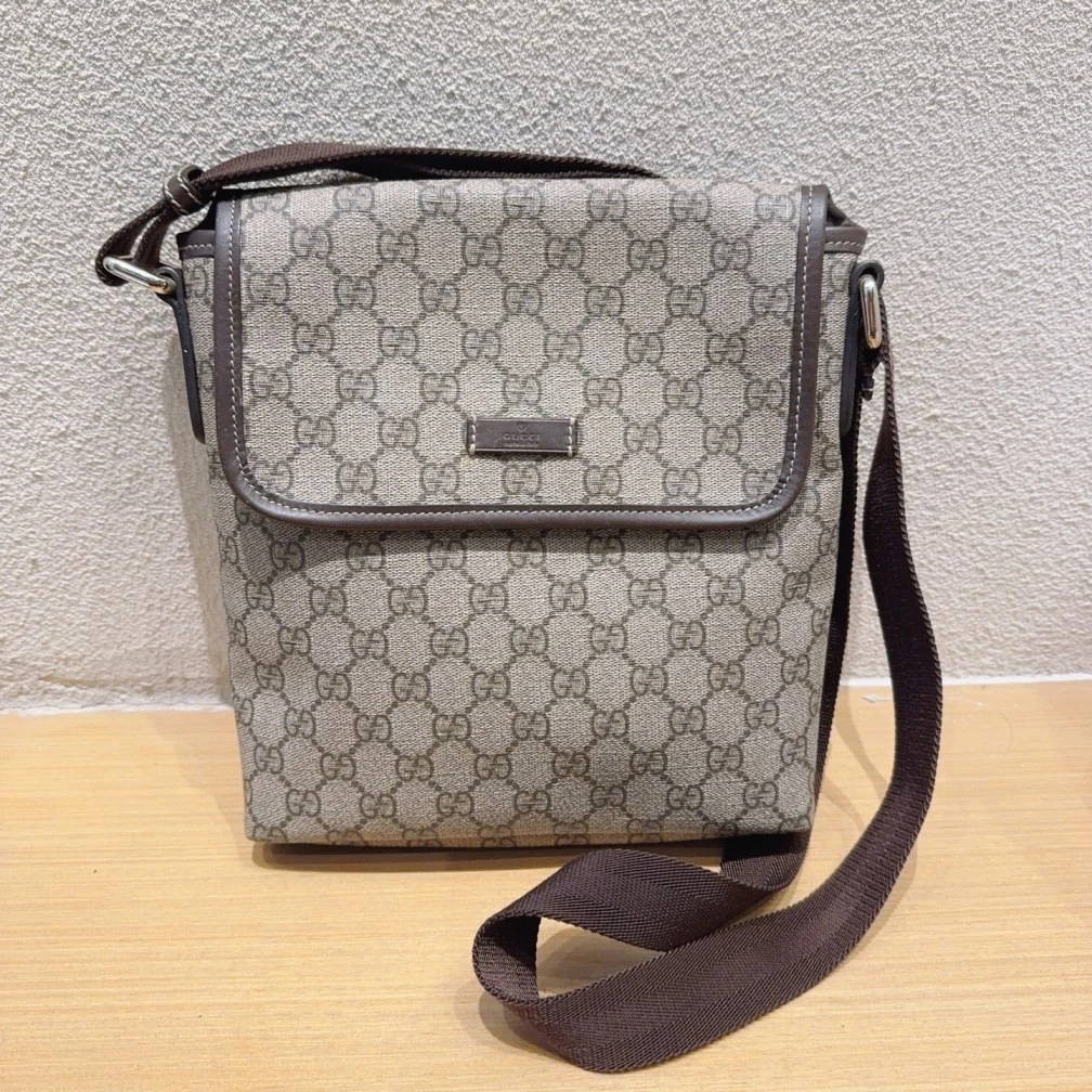 95新 GUCCI/古驰  老花斜挎包 1436 0326