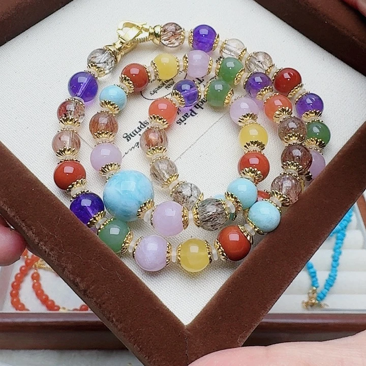 水晶颈饰合金吊坠