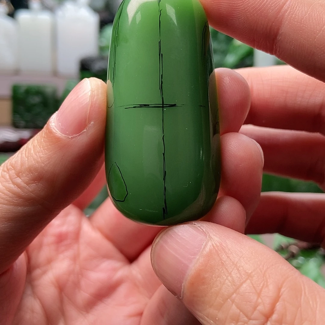 和田玉（碧玉）颈饰未镶嵌洋*海