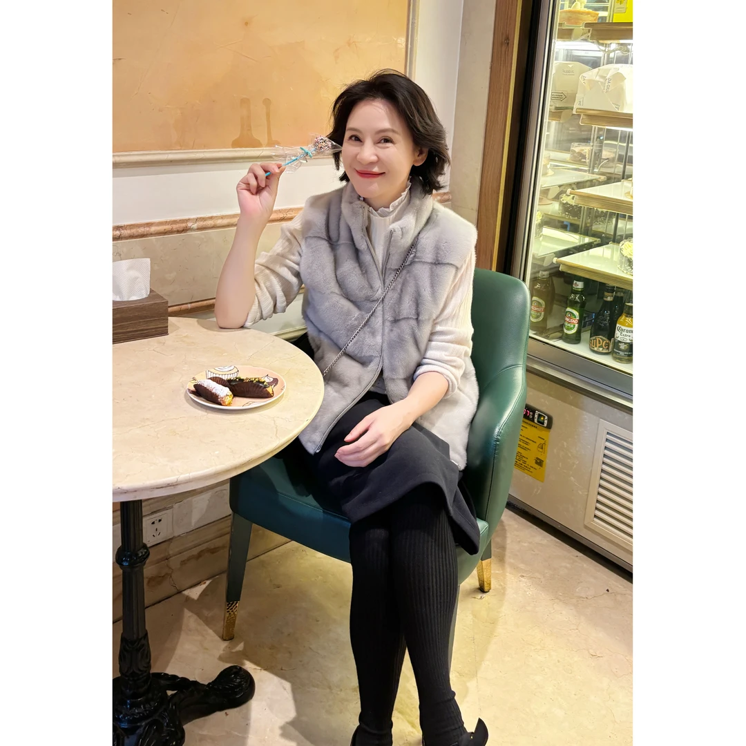 我是摩羯黑标 卢森堡 芬兰进口皇冠短一级水貂羊绒羊毛双穿冬皮草