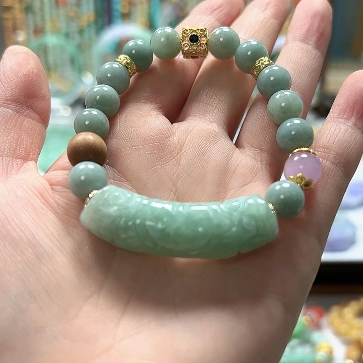 未镶嵌手链翡翠手串