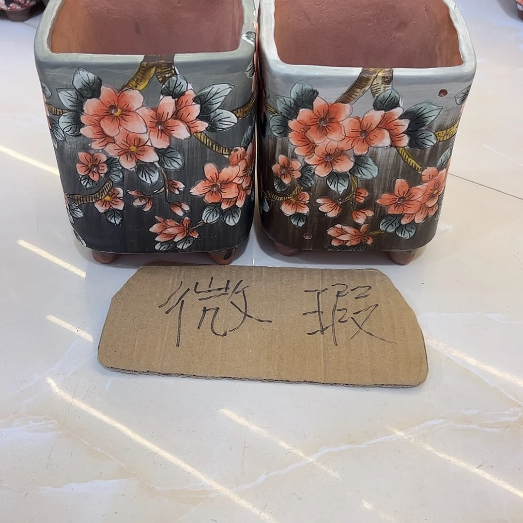 星***空景德镇炫彩手绘景德镇陶瓷花盆