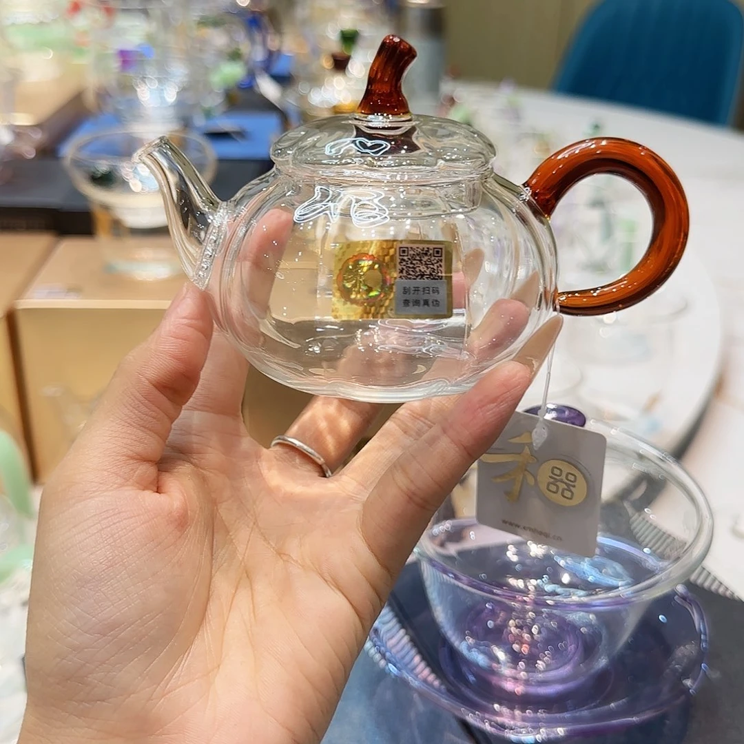 胖***^禾器琥珀色福蔓壶