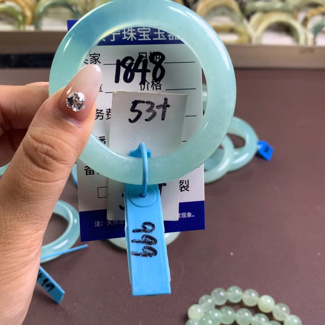 未镶嵌蛇纹石玉手镯1848