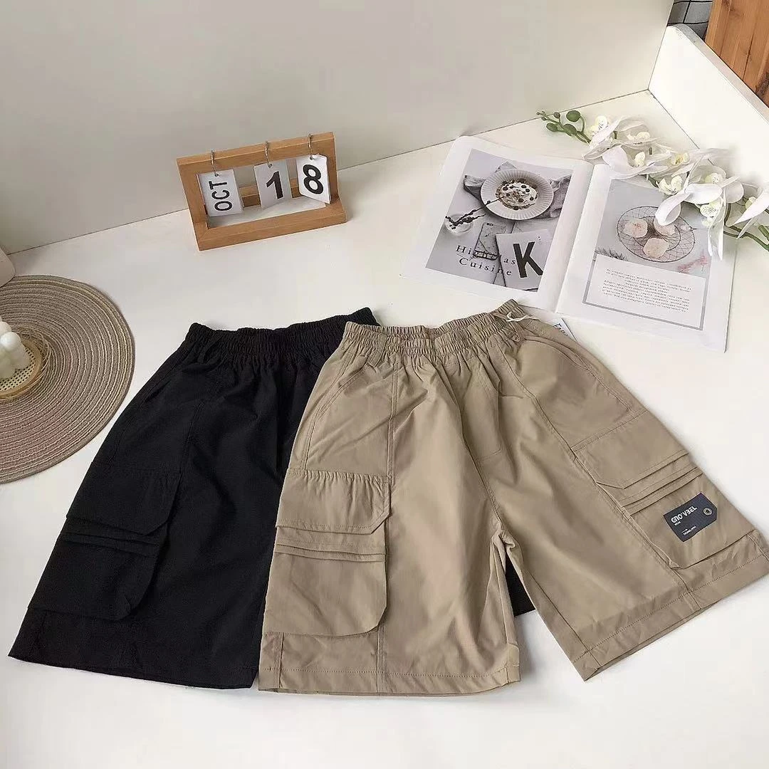 F041涵贝儿童夏季五分休闲裤G字母7783