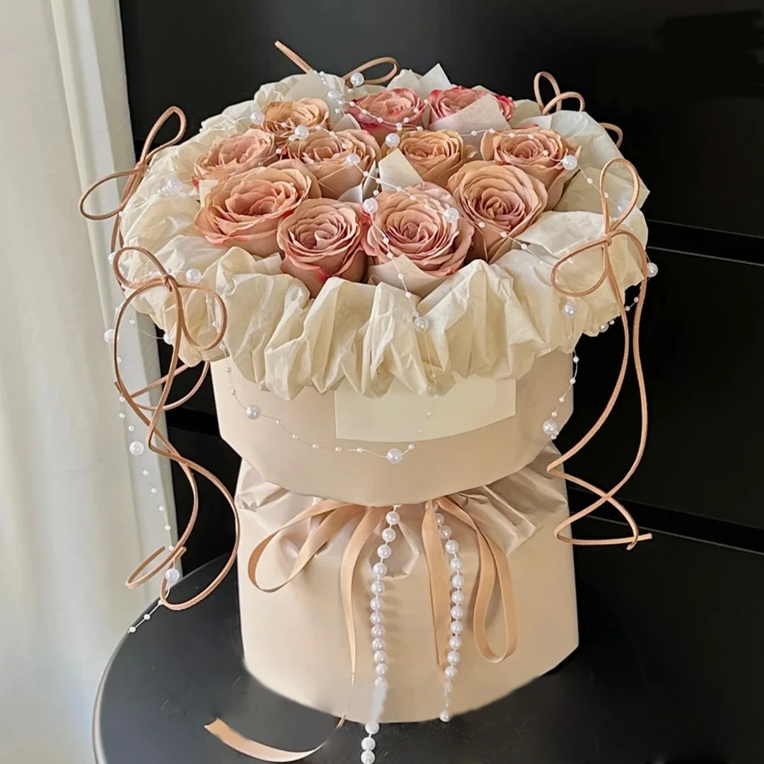 春日『坚定温柔』11枝卡布小香风花束精美鲜花送女友送老婆送女神鲜花小时达花店鲜花同城送