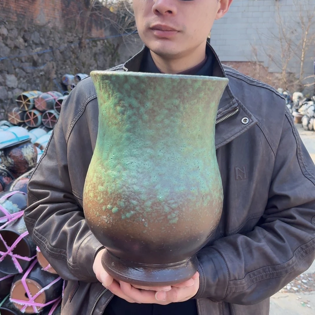 紫砂花盆口20高30（一个牛油果