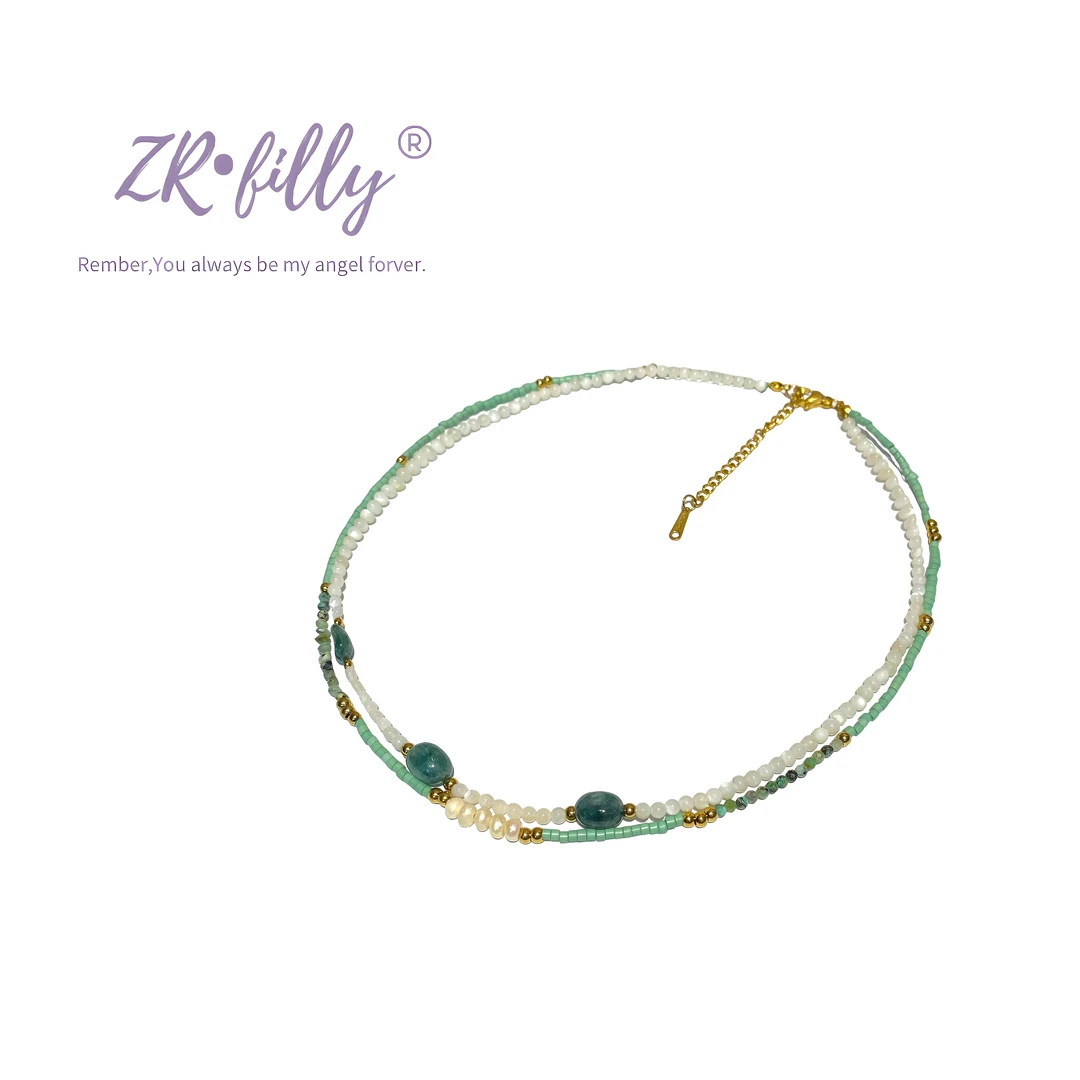 铜合金仿珍珠项链 轻奢时尚精致百搭项链1616