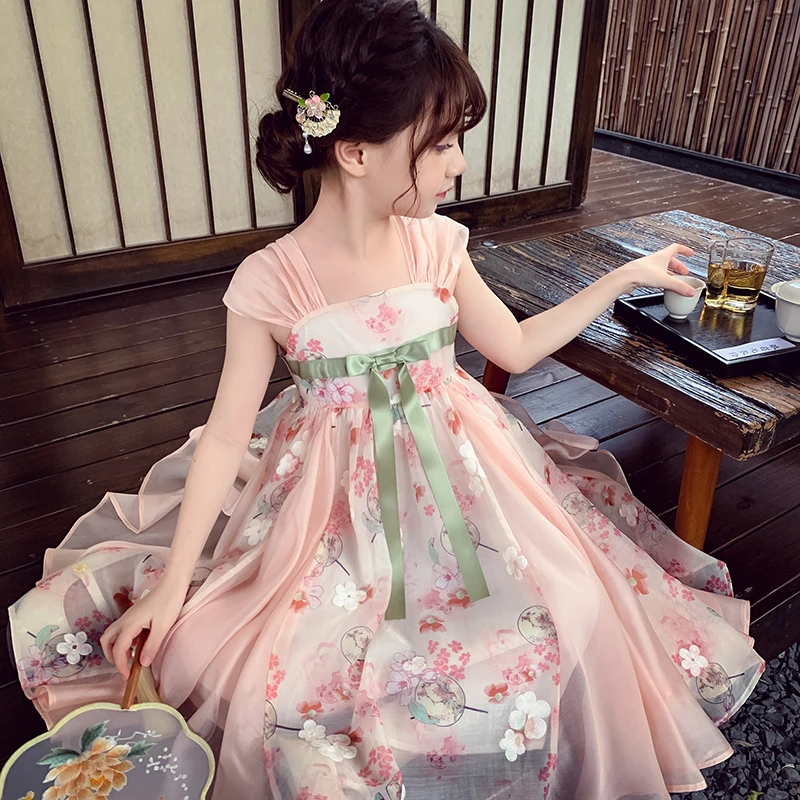 女童国风连衣裙小女孩洛丽塔公主裙夏装2025新款儿童超仙古风裙子