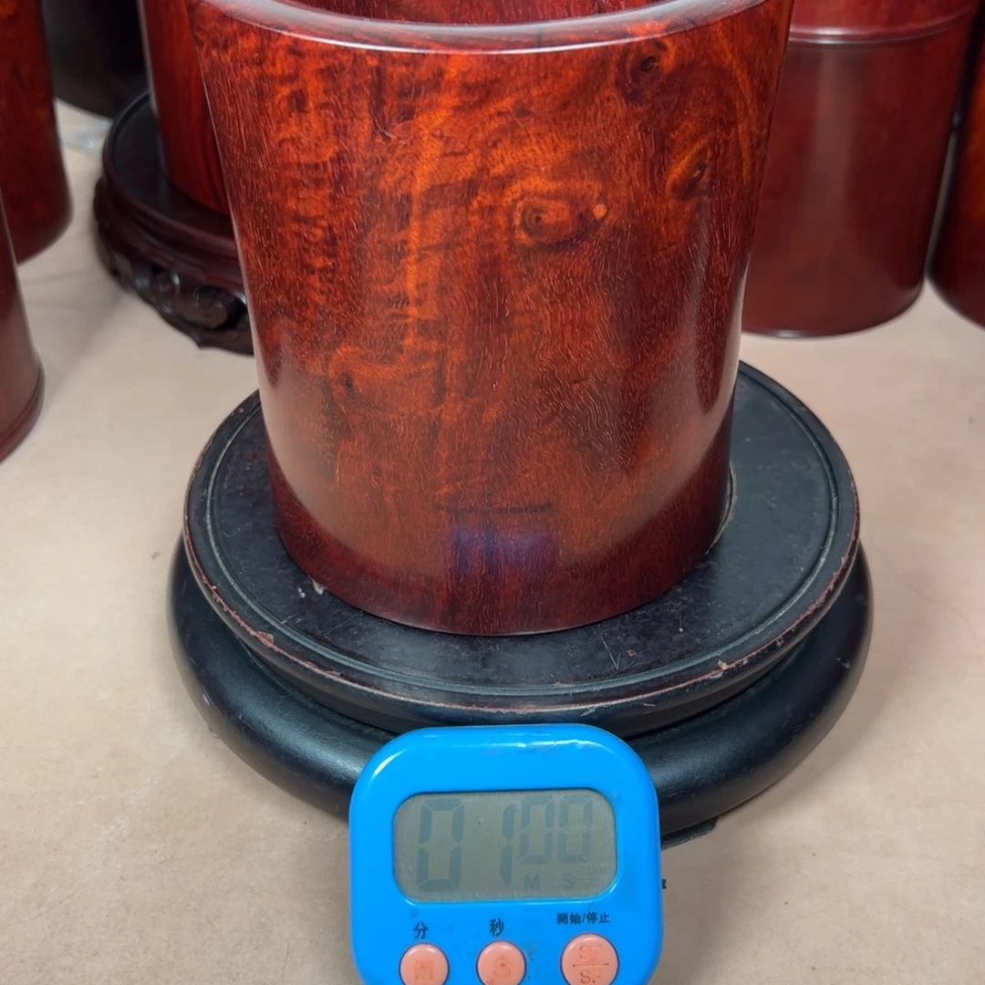 春***雨檀香木小叶紫檀笔筒