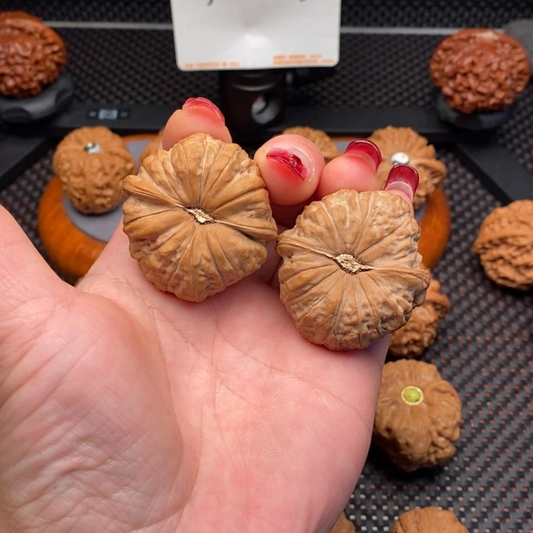 文玩核桃把件全品南瓜墩41.5边42肚