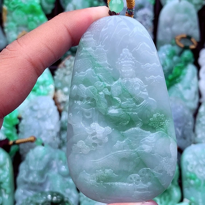 翡翠未镶嵌吊坠(不含链)