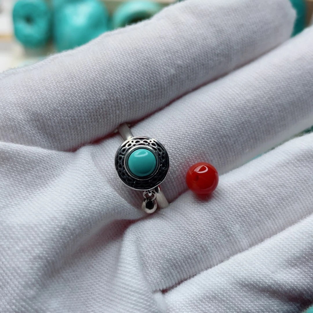 南红玛瑙银S925镶嵌珠宝奇石