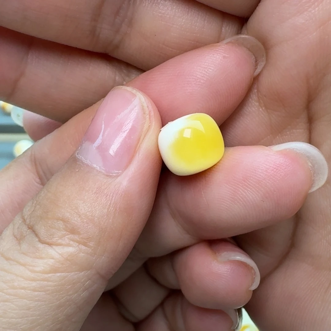 裸石琥珀未镶嵌10加老型荷包蛋