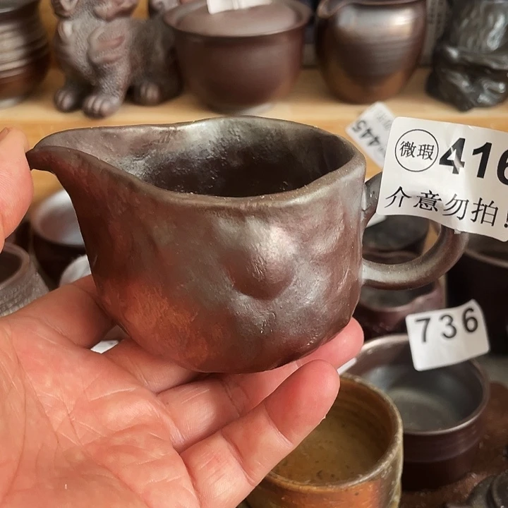 茶杯紫砂柴烧纯手工416