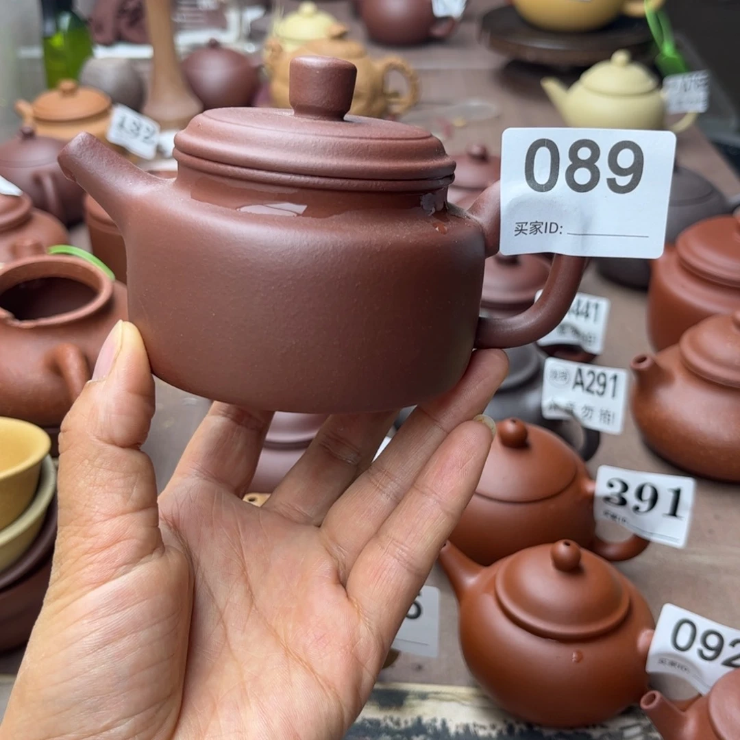 紫砂茶壶紫泥半手工170cc