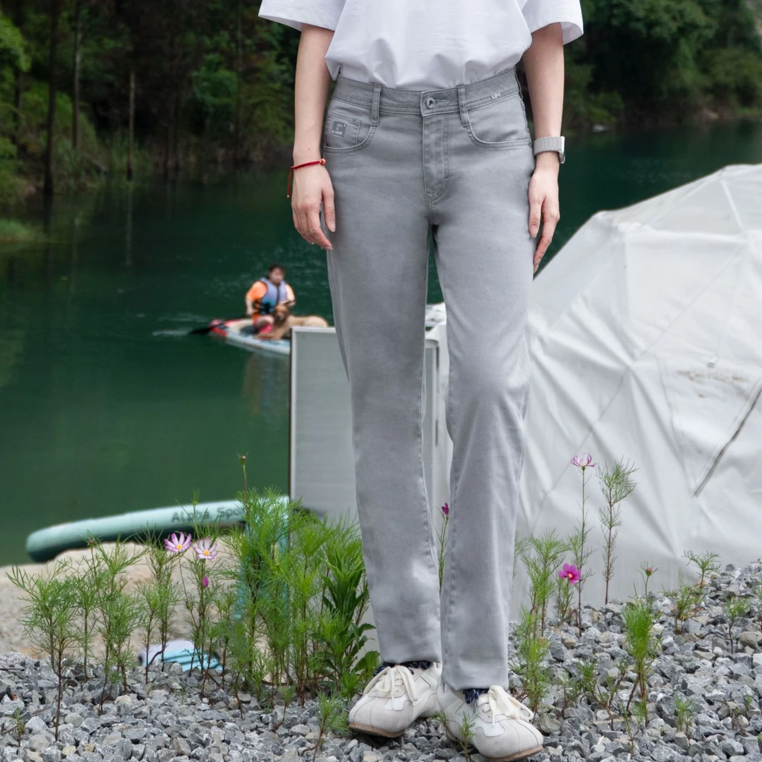 Lilanz/利郎【零感天丝】通勤商旅薄款直筒牛仔裤透气百搭新款