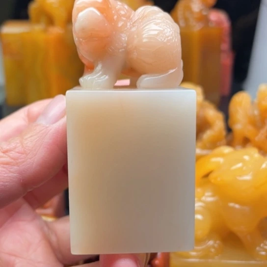 老挝石质地細膩光滑篆刻写字刀感十足