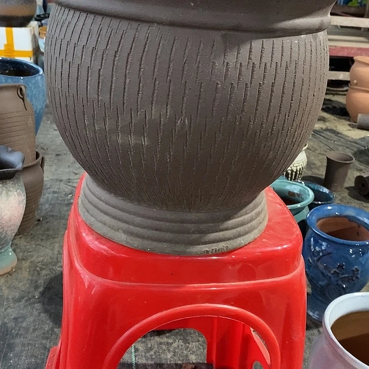 紫砂花盆口径 31高度29