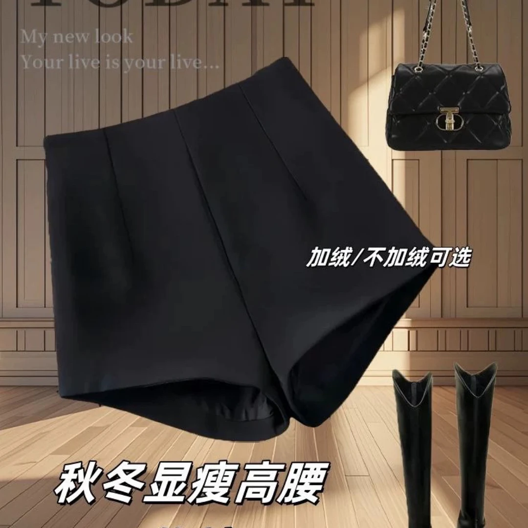 2025新款爆款百搭小个子辣妹女团黑色短裤外穿女款爆款高腰热裤