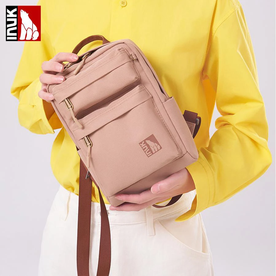 Inuk加拿大新款设计感迷你双肩背包女大容量休闲百搭旅行正品保证