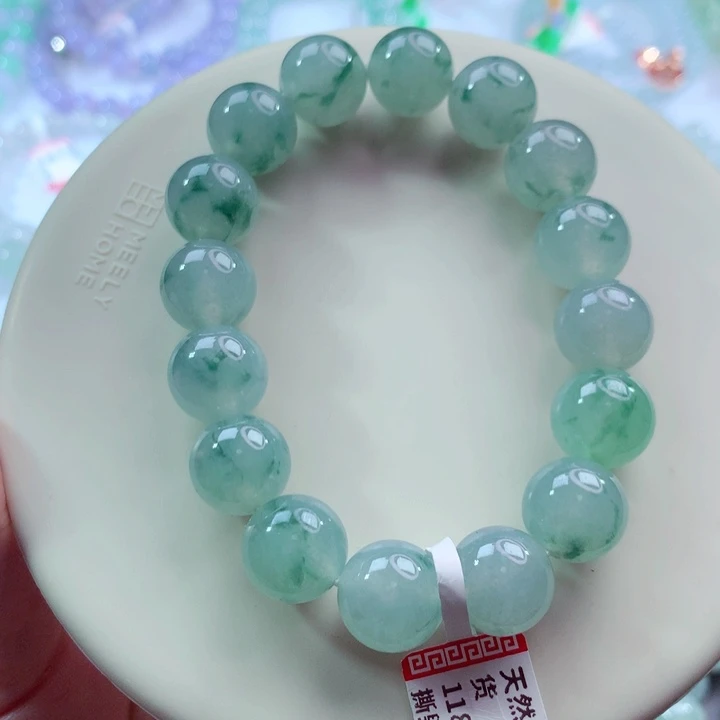 翡翠未镶嵌手链卡12.6