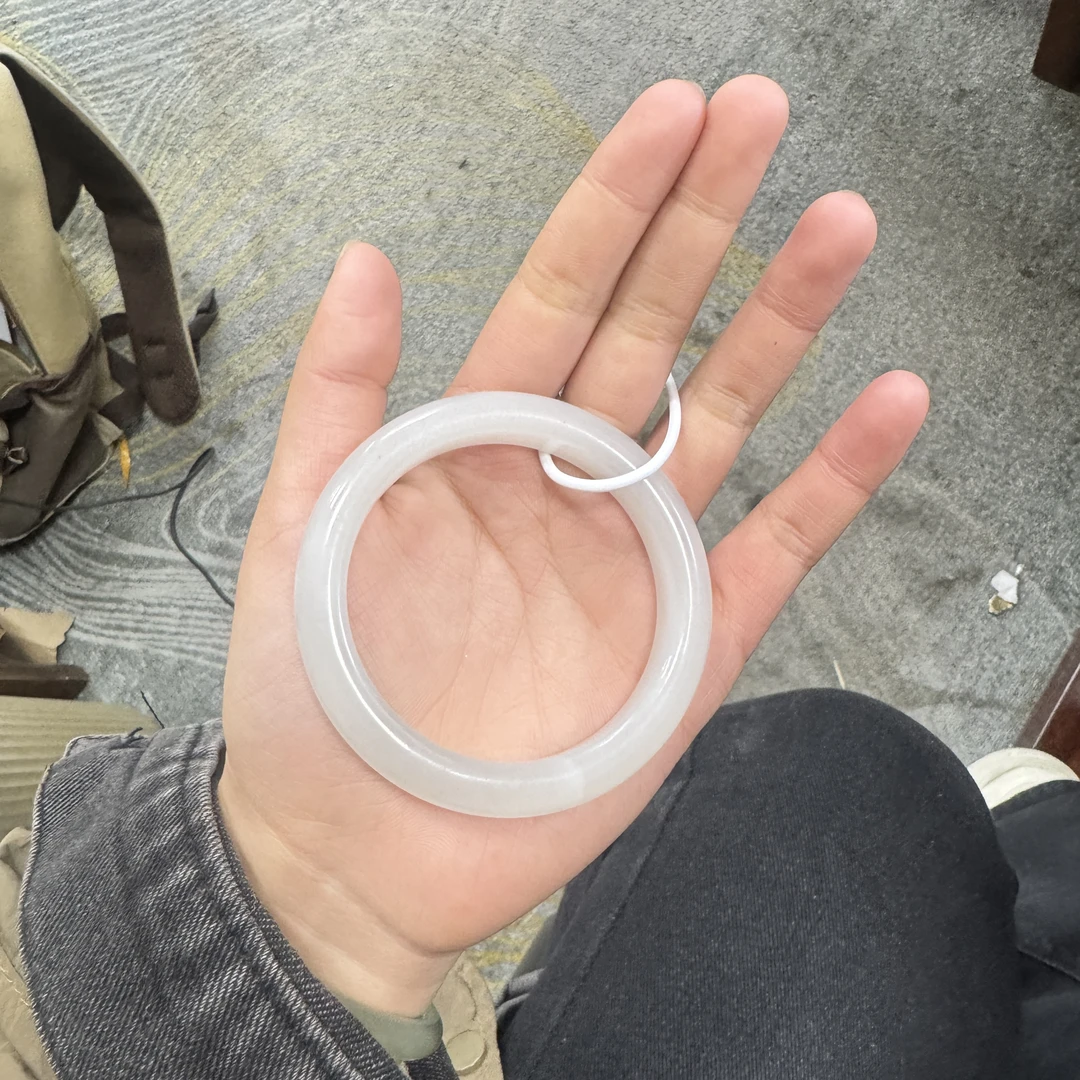 和田玉白玉手镯56