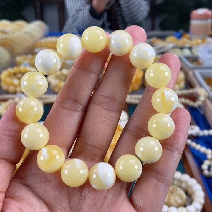 琥珀未镶嵌珠宝奇石13同料圆珠20.18