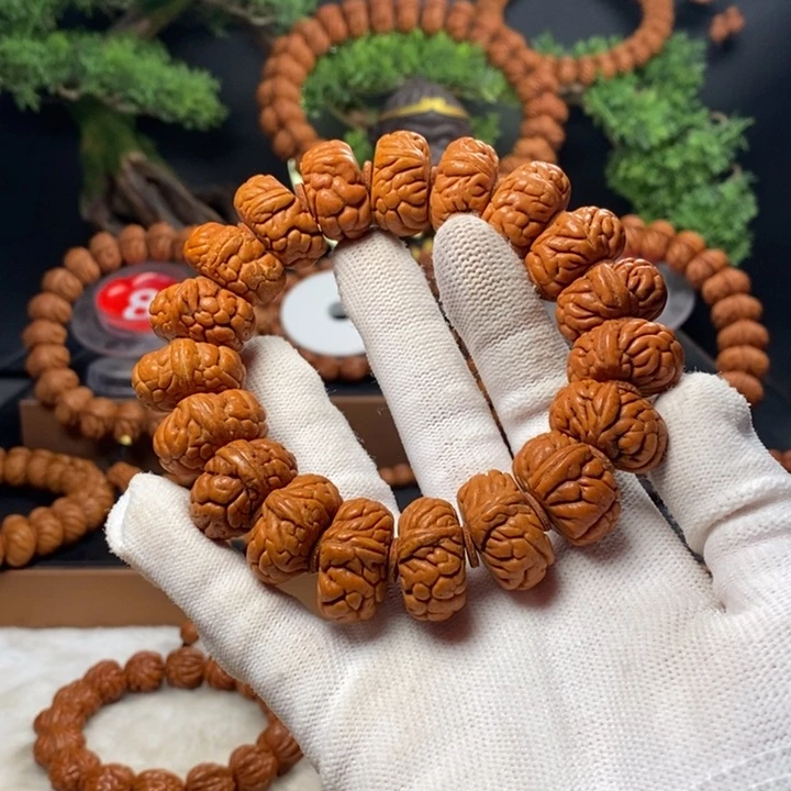 桃核吊坠秦岭龙纹