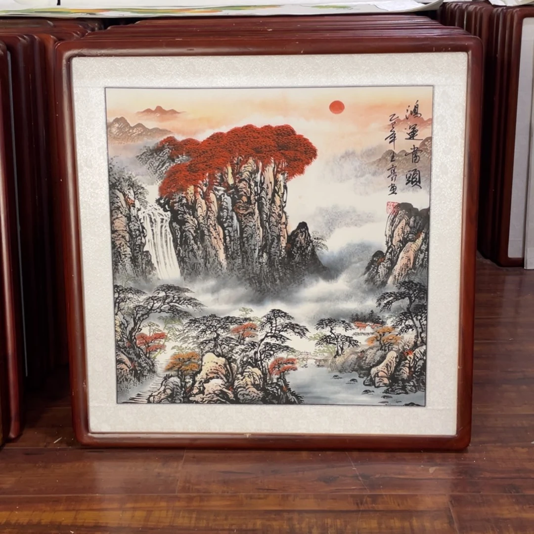 国画带框尺寸63*63厘米