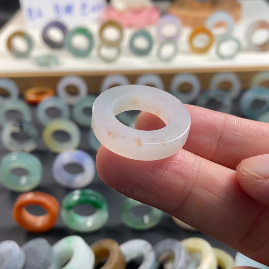 定制翡翠未镶嵌9-14圈洒金