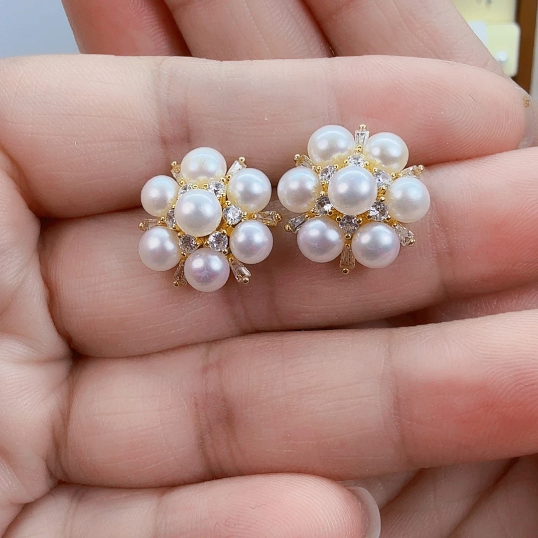 未镶嵌耳饰淡水珍珠