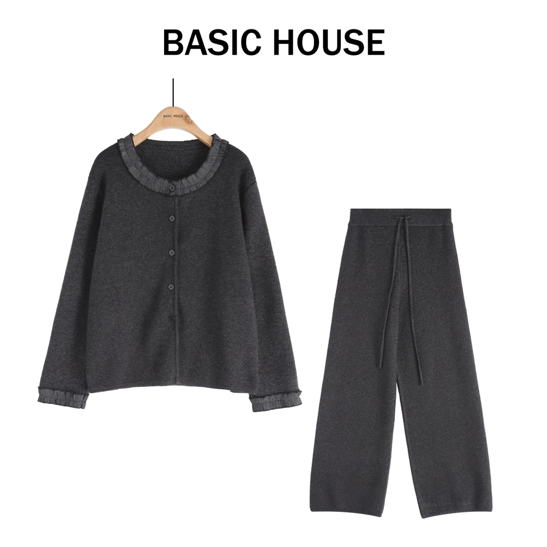 Basic House百家好秋冬休闲气质百搭气质时尚套装B1385B522B2-1