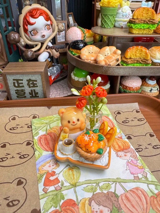 新款磁铁冰箱贴仿真食玩面包吐司蛋糕下午茶微缩食玩可移动装饰