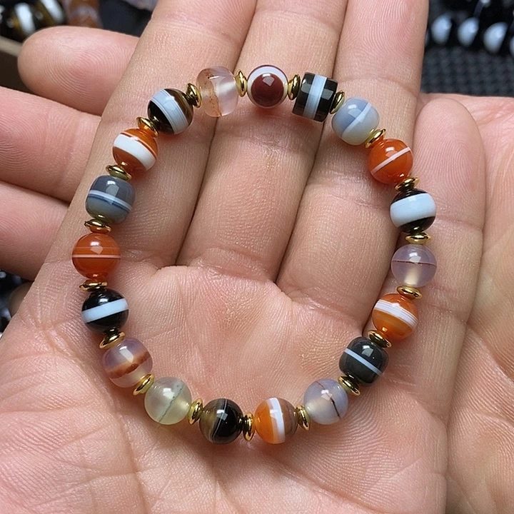 玛瑙/玉髓未镶嵌手链