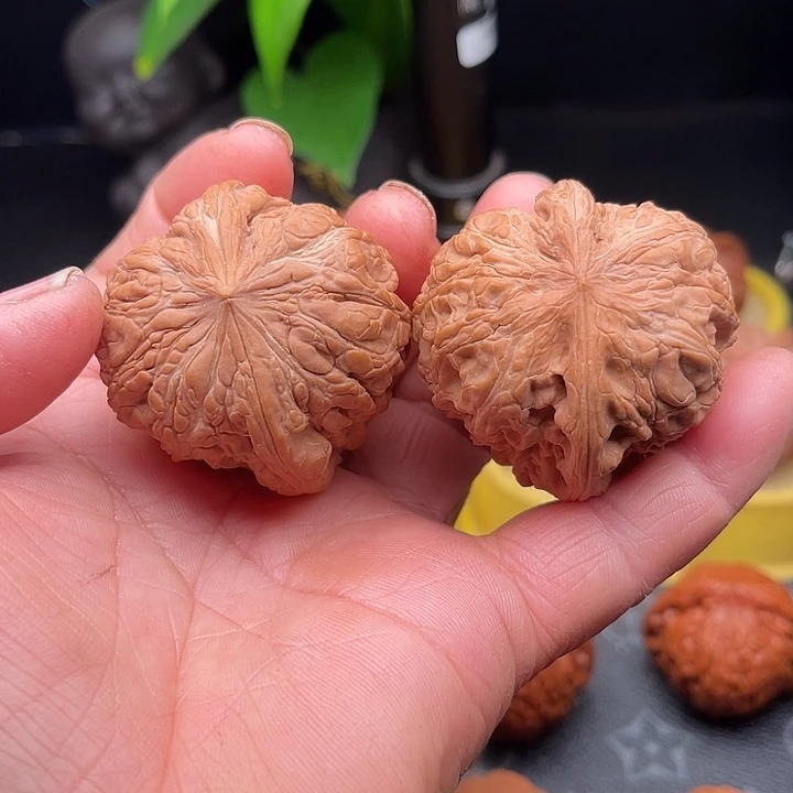 桃核把件门墩边45肚45