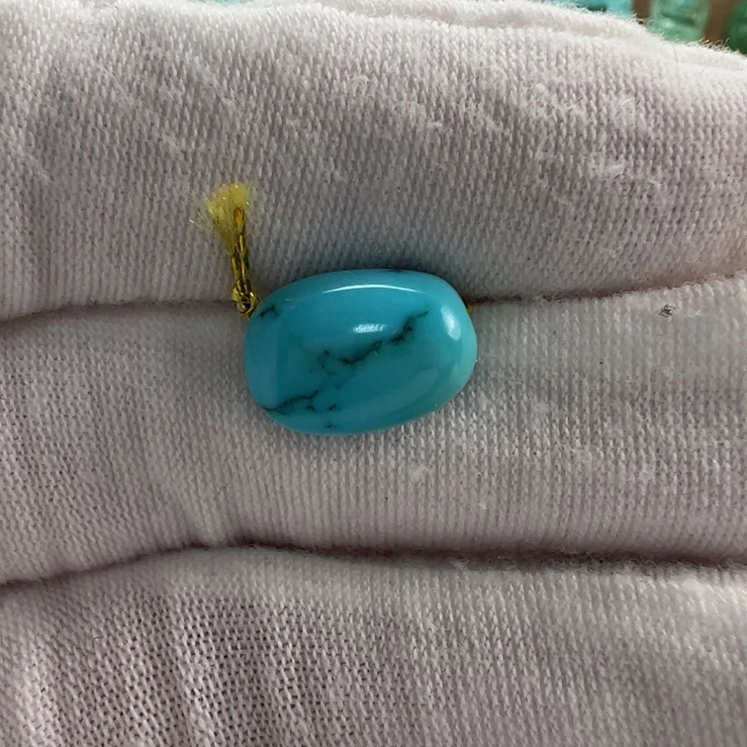 未镶嵌绿松石随形8.8m m