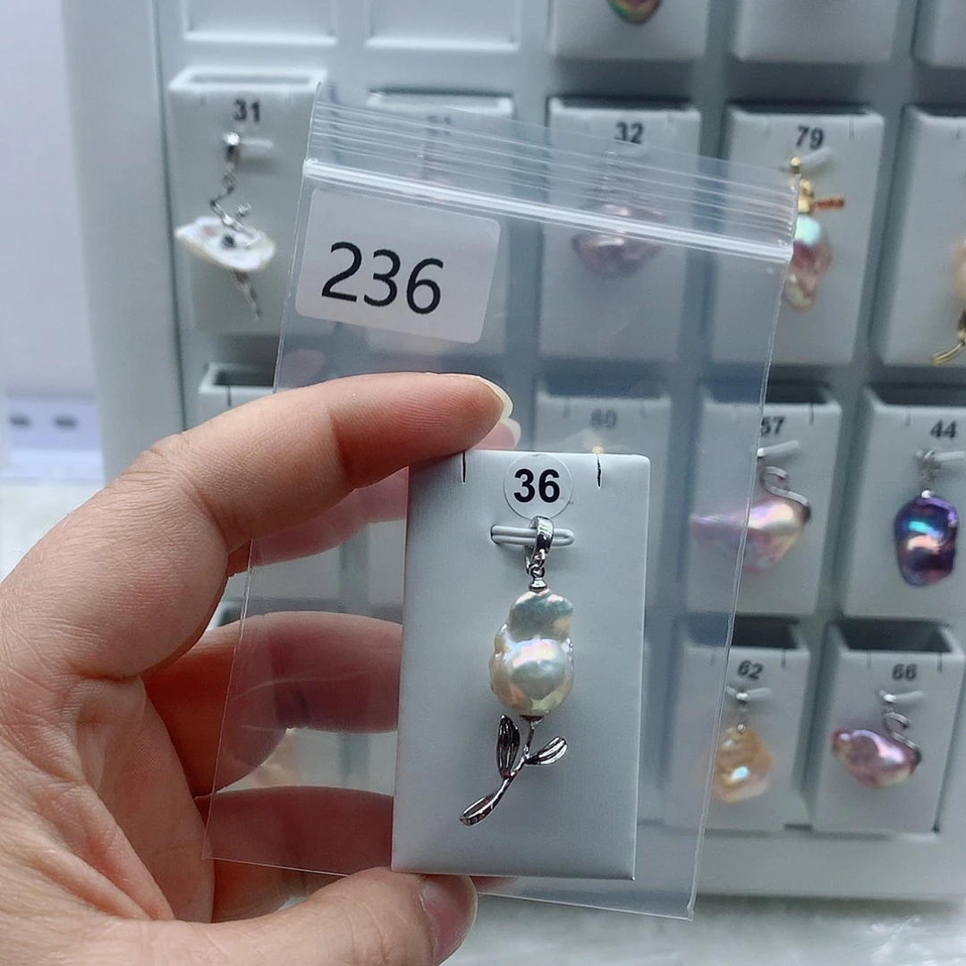 吊坠(不含链)淡水珍珠合金