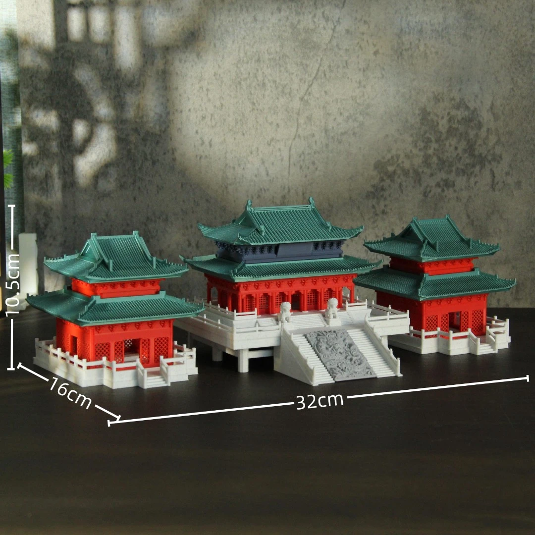 中式复建筑宫殿大殿皇宫楼阁古楼城楼家居造景鱼缸水陆缸装饰摆件