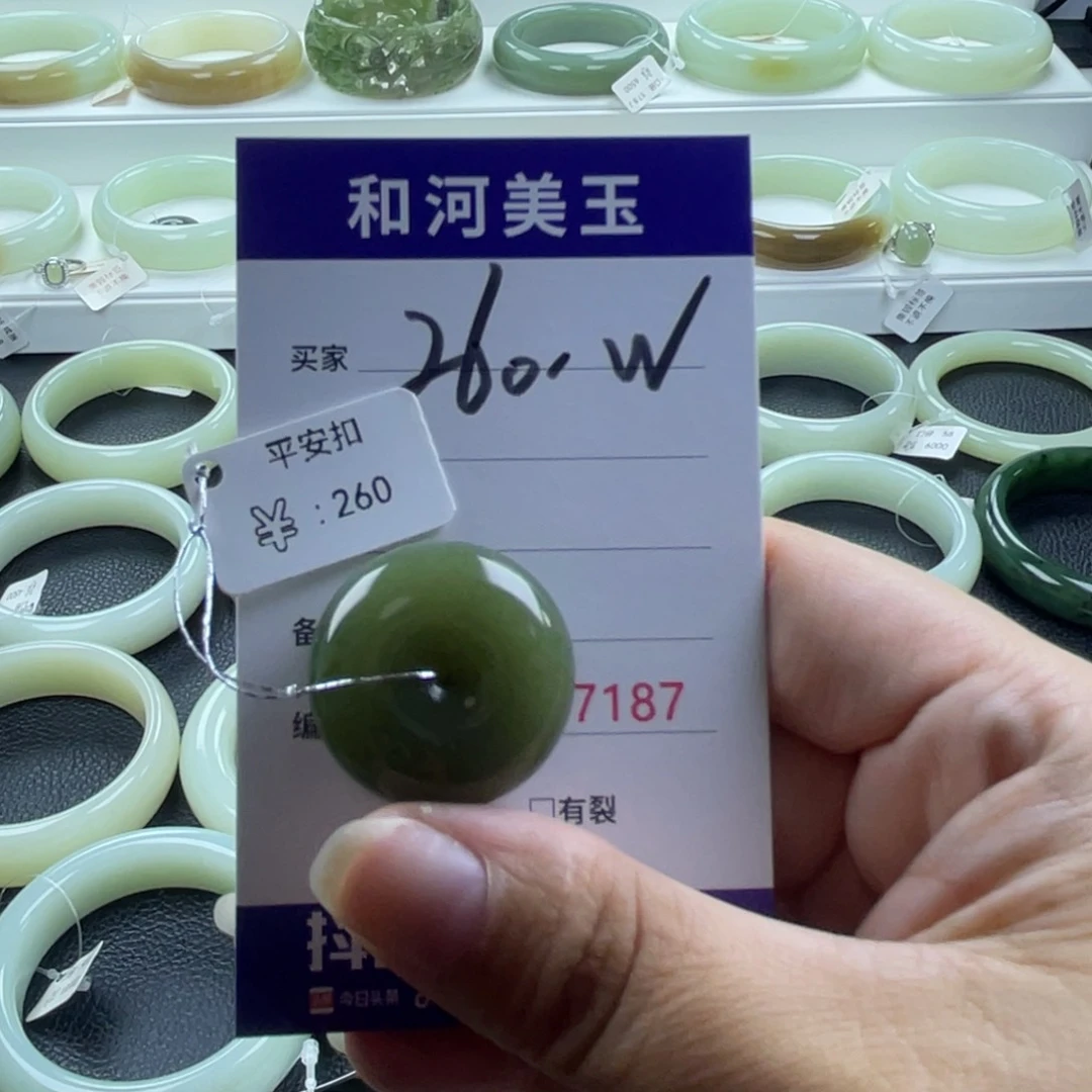 余***。和田玉未镶嵌颈饰