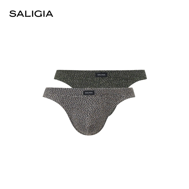 SALIGIA渠道限定系列维京海盗粗针纺织纹理比基尼三角男士内裤