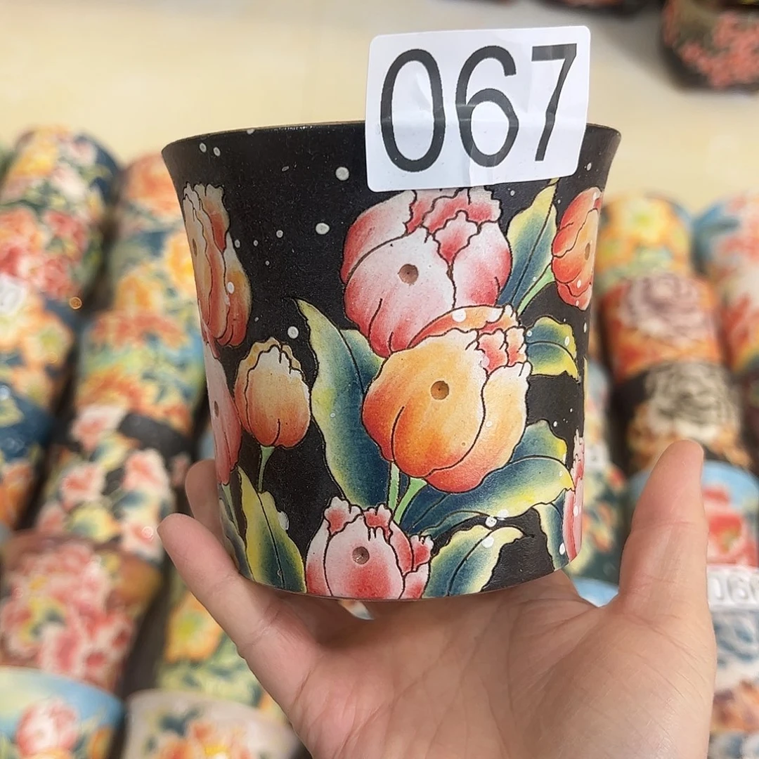 景德镇炫彩手绘口10.5高10