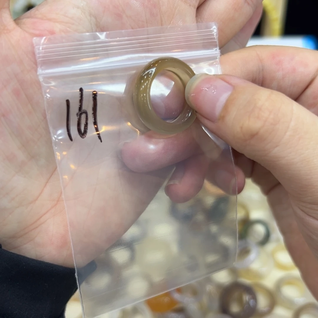 玛瑙/玉髓戒指未镶嵌161港14