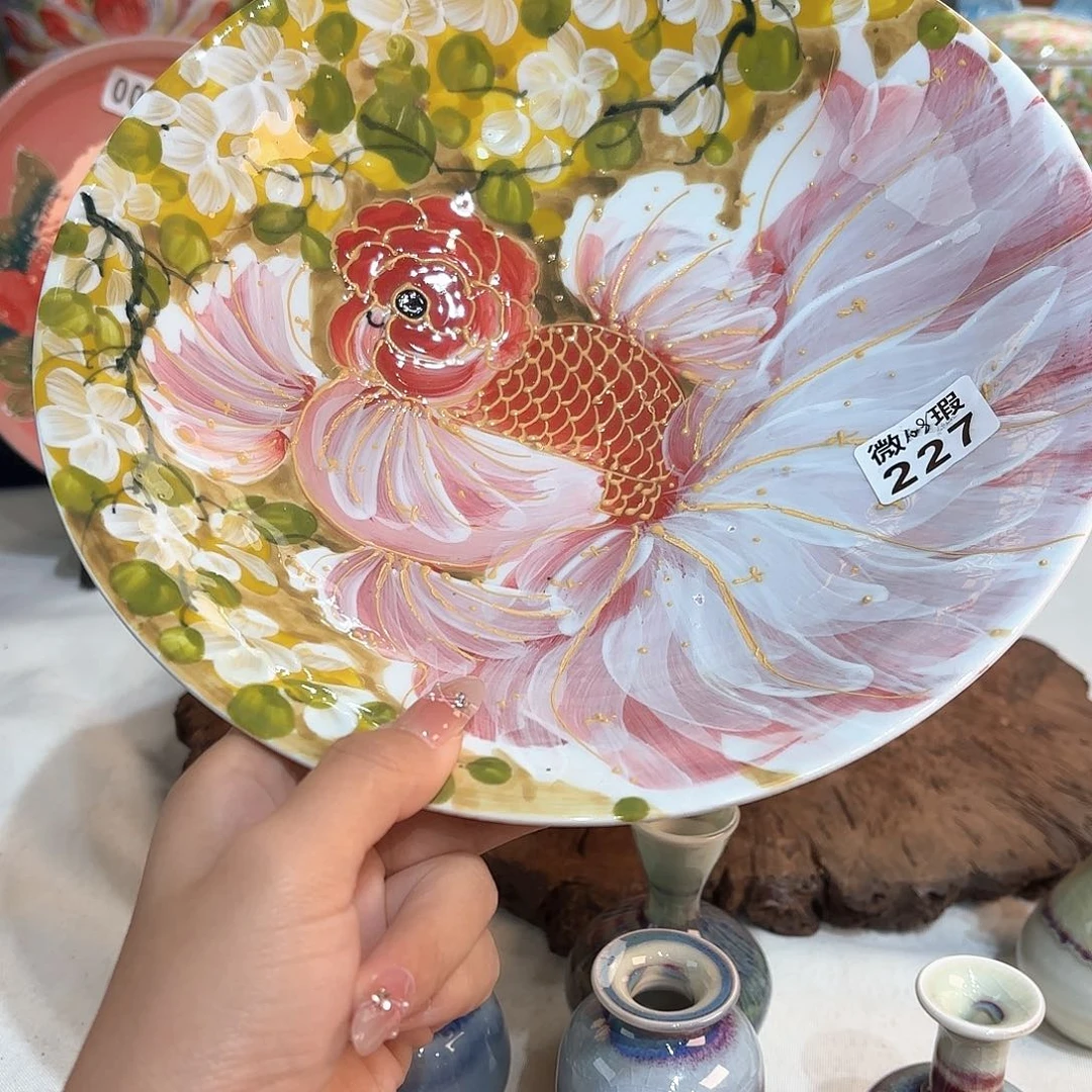 景德镇手绘高温釉下彩陶瓷茶具