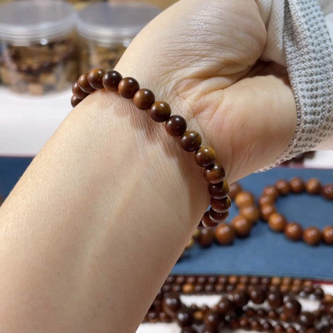 檀香木手串/手链印度老山檀香焦糖香0.6
