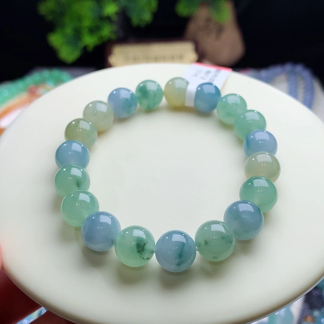 未镶嵌手串翡翠卡10mm