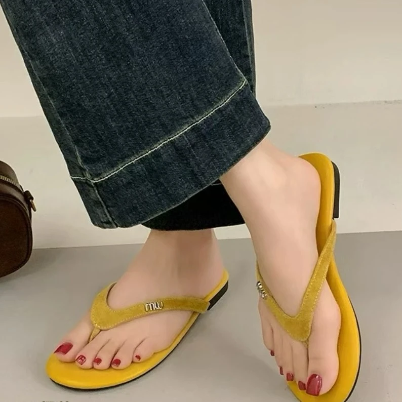 夏休闲款法式拖鞋女新款配裙子仙女风拖鞋369-5