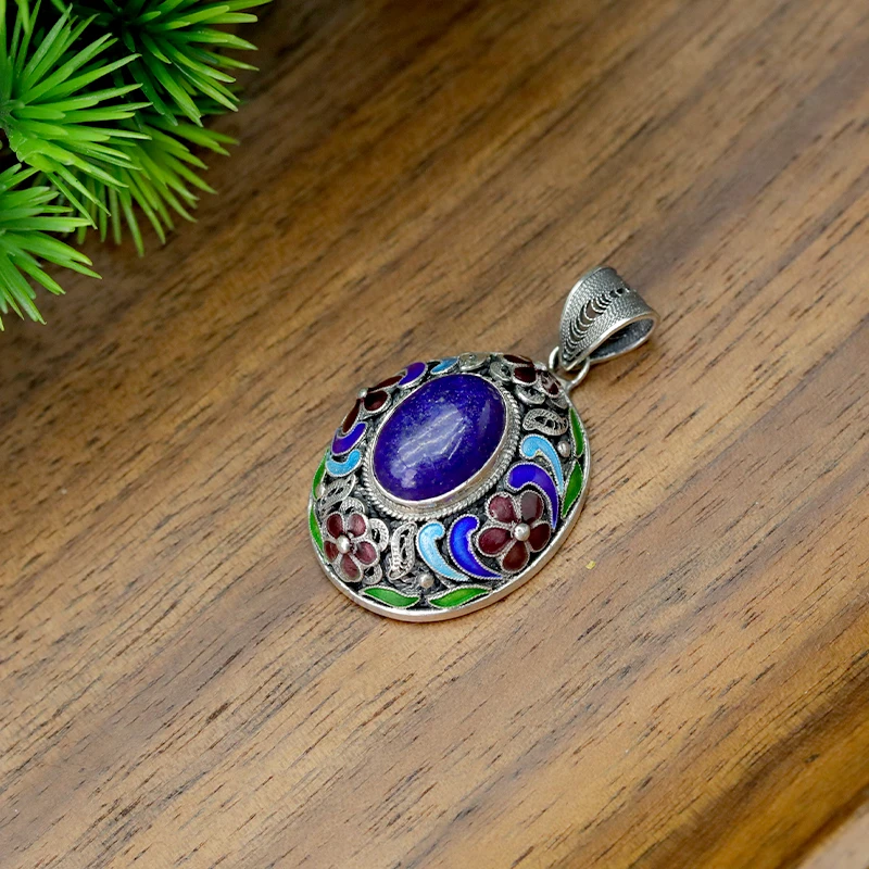 SE非遗技艺 花丝镶嵌吊坠