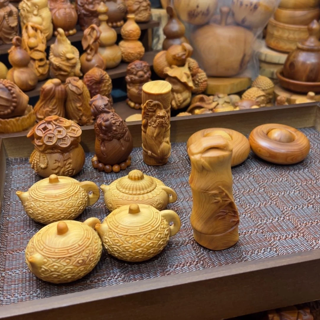 柏木（崖柏）花***花陈化料手把件