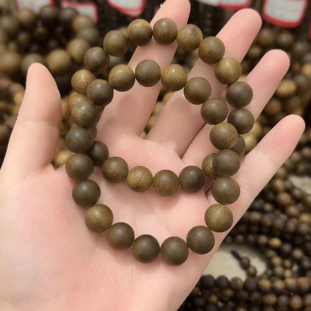 沉香沉香碎屑棋楠沉香1.0单圈圆珠